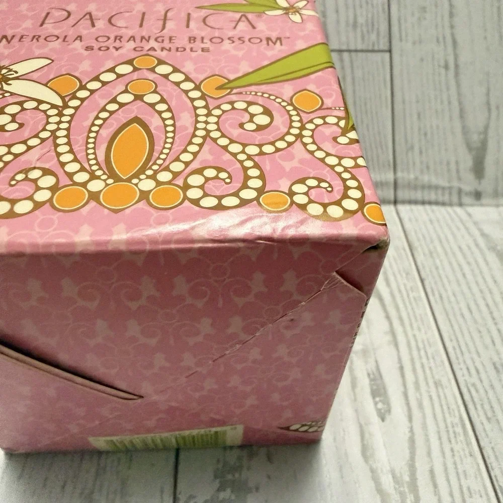 Pacifica Nerola‎ Orange Blossom Soy Candle 5.5 oz Glass NIB Discontinued